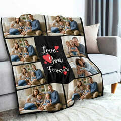 Custom photo blanket preview